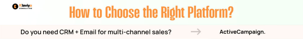 ActiveCampaign for CRM and Email for Multi Channel Sales