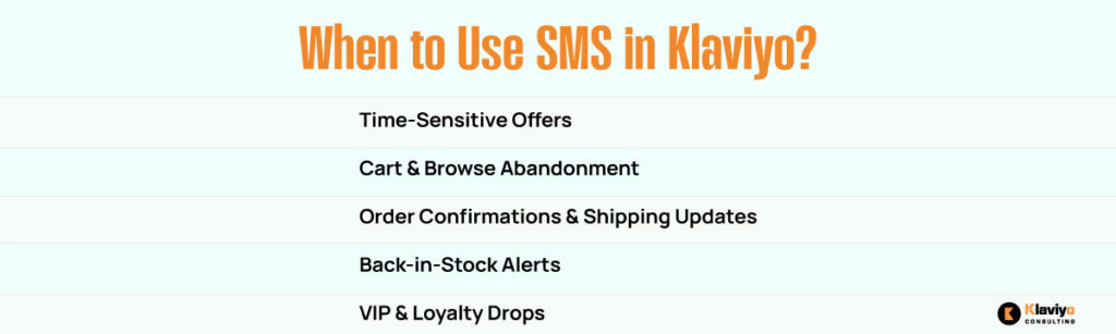When to Use SMS in Klaviyo